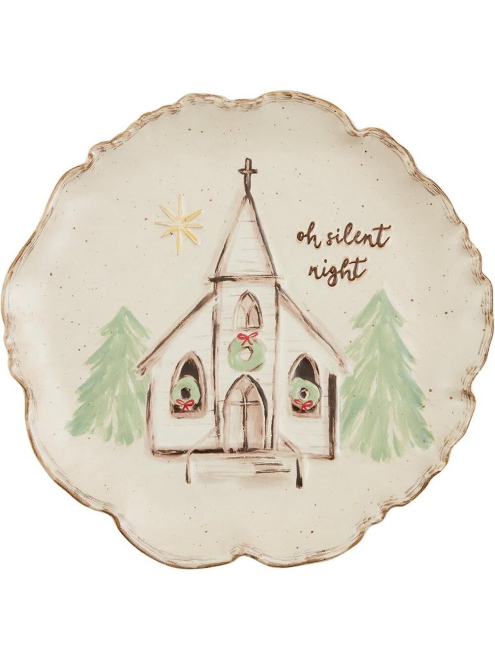 Elegant 12" Round Serving Platter - Perfect for Church Events & Gatherings